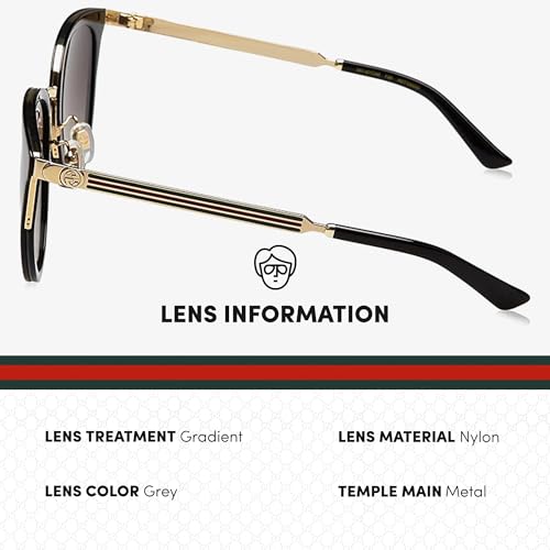 Gucci GG0589SK Designer Sunglasses: Elegant Cat-Eye Frame Eyewear with Premium eSHADES Kit - Epitome of Luxury and Style4