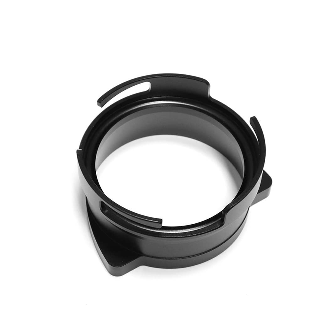 Fawoonu 54mm Hands Coffee Powders Dosing Funnel Household Aluminium Alloy Coffee Powders Dosing Funnel -fly Reusable Practical Accessory Suitable for Breville 54mm Portafilters Black