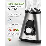 SHARDOR 1200W Blenders for Smoothies and Shakes, 52 Oz Countertop Blender & 22 Oz Personal Blender Combo, New Upgraded 6-leaf Blade, 3 Adjustable Speed for Juices, Frozen Fruit Drinks, Sauces - Image 3