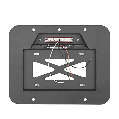 Hooke Road Wrangler Spare Tire Delete License Plate Relocation Kit W/Plate Illuminate Light & Third Brake Light For 1997-2006 Jeep Wrangler Tj & Unlimited #TOP5
