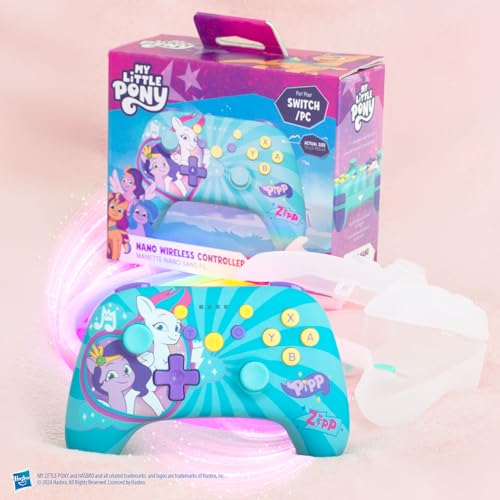 Manette Switch inalámbrica compacta PC My Little Pony mando recargable para niños 6