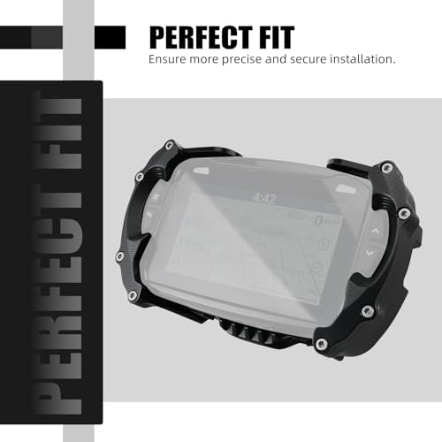 NICECNC Black Universal Voyager Pro GPS Protector Guard Cover Navigation Bracket GPS Shield, 790/890 Adventure R/S/Rally, 690 Enduro R/SMC/SMC R, Not Comes with 1-1/8