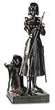 Größe: 21,5/7/7 cm Katerina Prestige Reproduktion Jeanne d\'Arc von Prinzessin Marie d\'Orleans, 21,5 / 7 / 7 cm, Dunkelbronzefarben