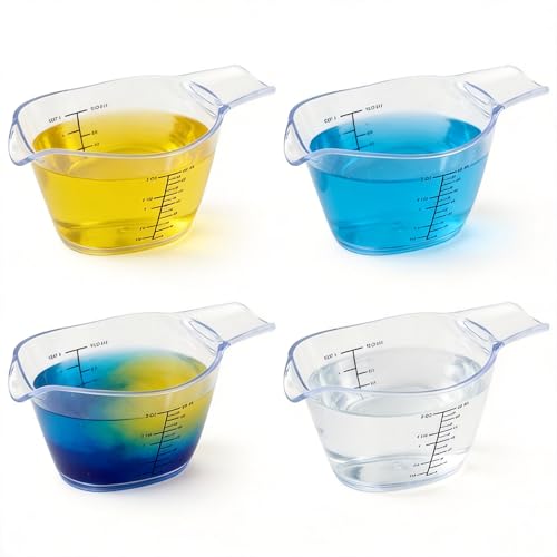 Pack 4 Vasos Medidores Pequeños Transparente 2oz/60ml miniatura 1