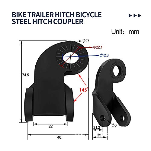 Bicycle Trailer Hitch Steel Hitch Coupler Replaces For Burley Bike Trailers Adapter Replacement Trailer Hitch Connector #TOP4