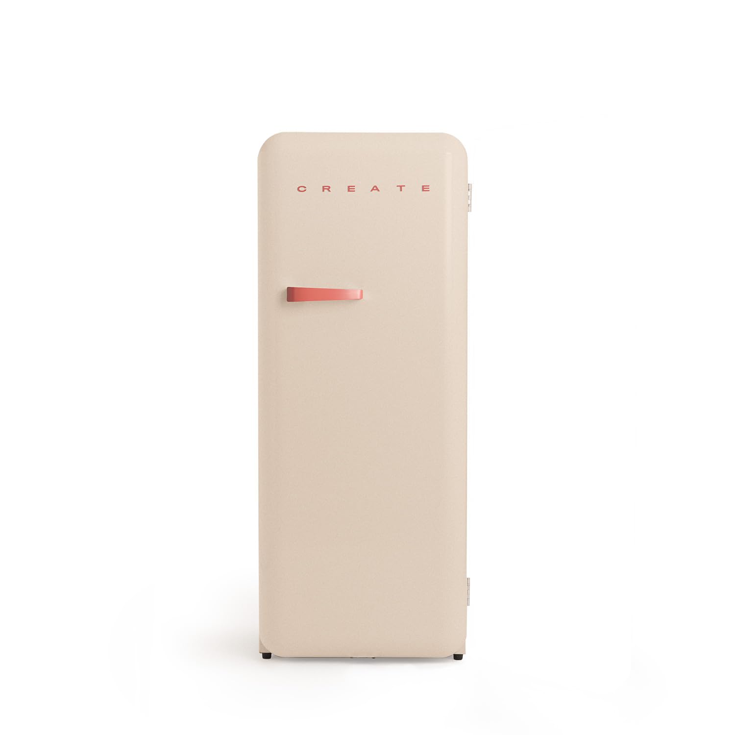 CREATE / RETRO FRIDGE 150 TERRACOTA/Frigorífico blanco roto maneta terracota con congelador 281L / 102W. bajo consumo. 150cm. 3 estantes. regulador temperatura. botellero. 60x60x150cm — view 8