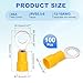 MECCANIXITY 100Pcs Insulated Ring Terminal RVS5.5-6 Battery Lugs 12-10AWG Electrical Crimp Terminals Eyelet Wire Connectors for Industrial, Electrical Wiring, Yellow