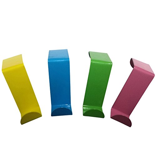 Condello Casa au-dessus de la porte utilitaire Crochets de suspension de cuisine en métal Organiseur, Acier inoxydable Manteau de rangement pour vêtements ensemble de dessin animé Memo support, Pure