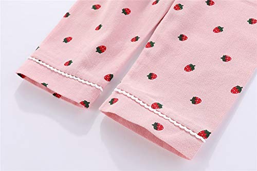 Mud Kingdom Pijamas para meninas Toddler Manga comprida Pijamas 100% algodão Respirável Padrão moran