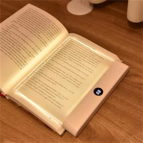Luce LED ricaricabile per libri, luce da lettura con clip per gli occhi, con 3 modalità di colore e regolazione continua per leggere e studiare di notte
