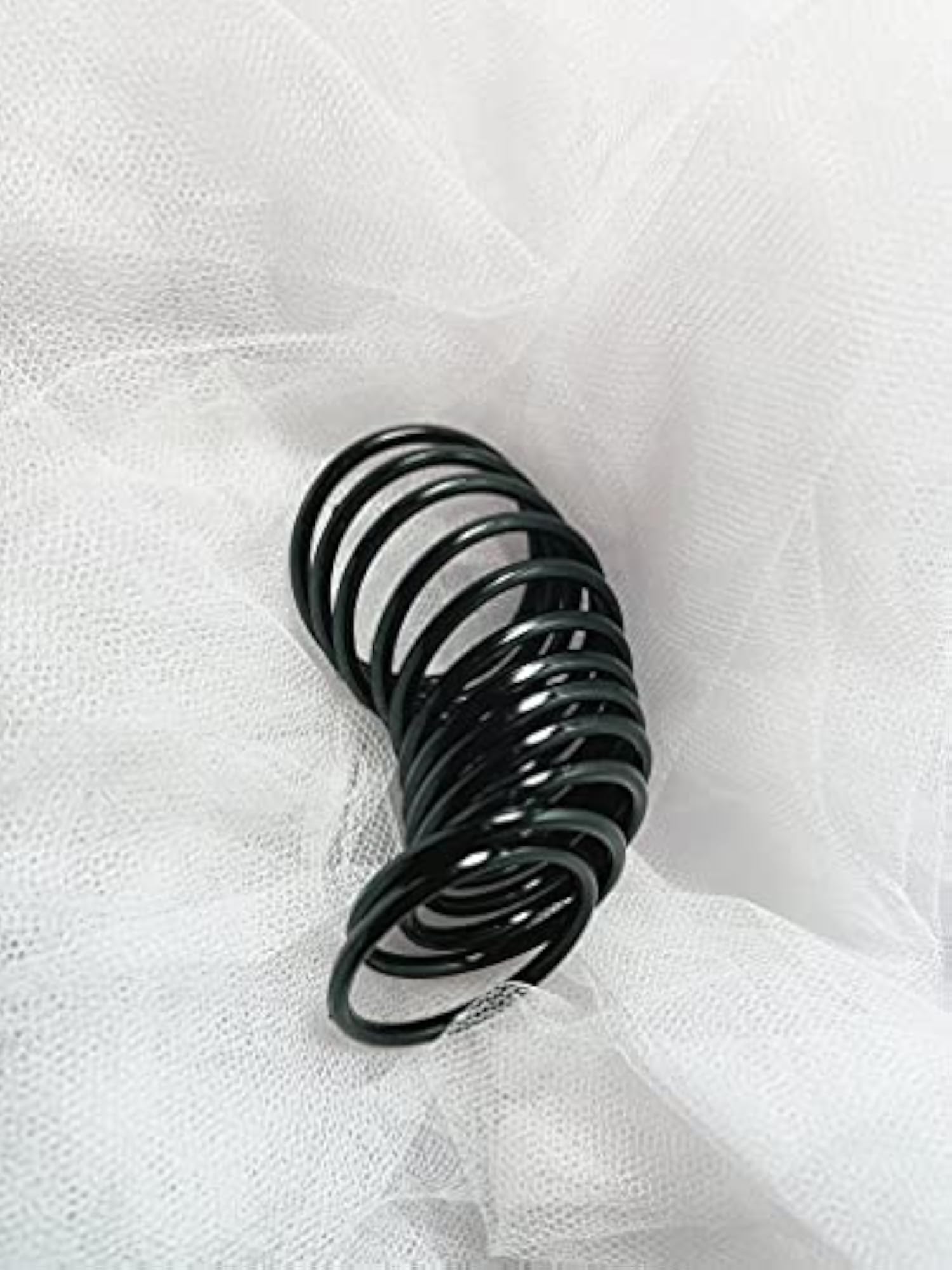 Set of 12 Black Plastic Bangles for Babies, Smooth & Polished