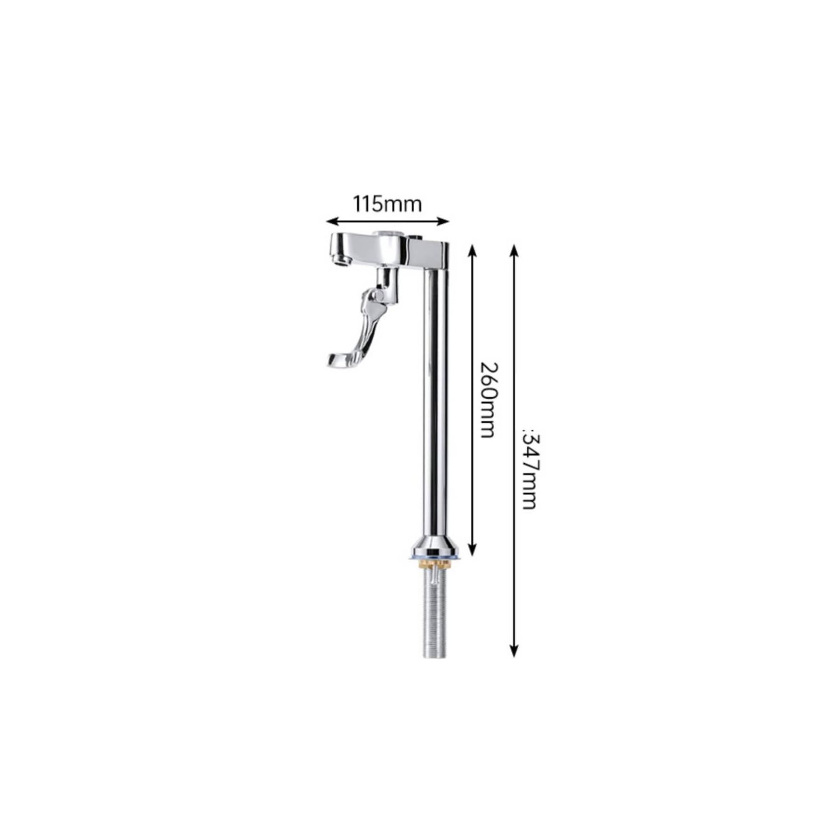 Ronyme Grifo con Enjuagador Vasoa Mano Enjuagador Vasos con Palanca Presión Instalación Sencilla Grifo Palanca Empuje para Establecimientos, 26CM