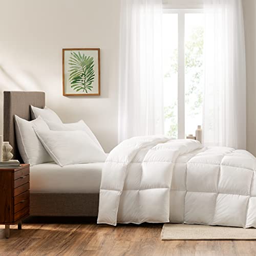 Image of Serta Down Illusion All Season Hypoallergenic Down Alternative Comforter with Corner Loops, King /Cal King, White