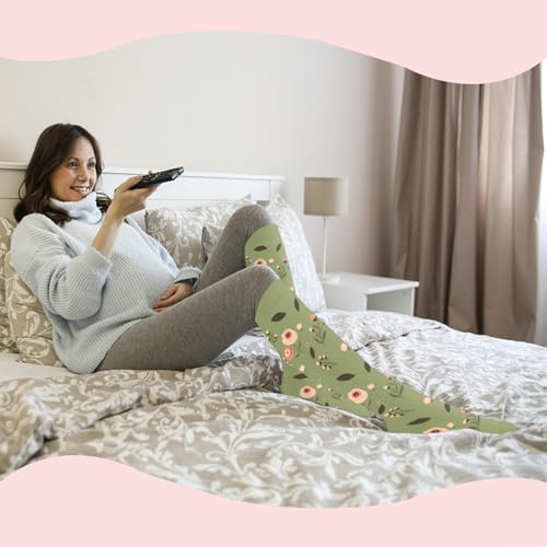 Image of Sooverki Compression Socks for Women & Men 6 Pairs is Best Supportive Knee High Stockings for Circulation, Travel, Nurses