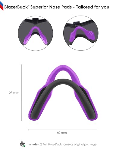 Image of BLAZERBUCK Replacement Nose Pads Nose Pieces for Oakley Razor Blade Sunglasses