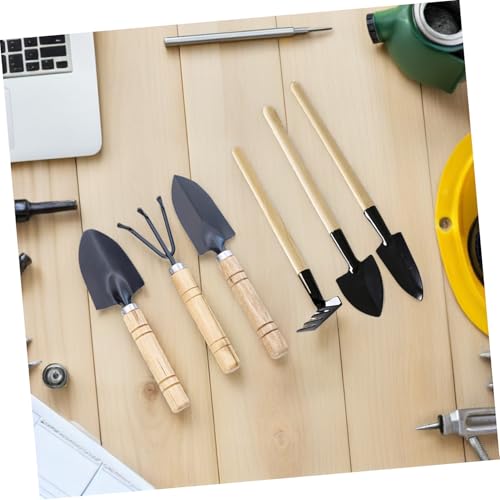 Set de 6 herramientas de jardín Toyvian para jardinería miniatura 6