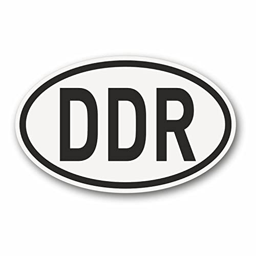 DDR Magnet Länderkennzeichen DDR Abzeichen Schwarz Weiß - 145 x 90 mm - leicht anbringen und Wieder abnehmen I PKW LKW Wohnmobil Moped Motorrad Auto - kfz730