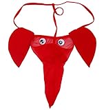 MENS RED ELEPHANT NOVELITY POUCH ONE SIZE