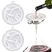 Produktbild Mesh Sieb 2 Stücke Nylon Sieb Filter Mesh Filter Weinfilter Fine Mesh Sieb Kompatibel Mit 5 Zoll Küchen Trichter Für Filterung Von Saft Milch Kaffee Wein Öl Lebensmitteln 200 Mesh Und 400 Mesh