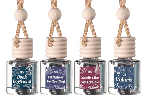CANDECraftCo 2 Pack Bookish Scents Car Air Freshener for Essential