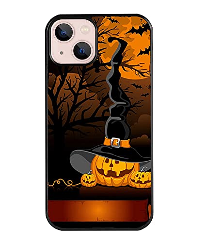 VUTTOO for iPhone 14 Case - Halloween Pumpkins Witch Hat Pattern Phone case - TPU Shock Absorption Protection Phone Cover Case