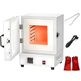 2000w Electric Ceramic Laboratory Muffle Furnace 1150℃ High-Temperature Lab Furnace with Temperature Control for Metal Melting, Ceramic Sintering, Heat Treatment & Lab Industrial Heating