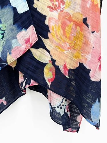 Image of Spicy Sandia Kimonos for Women Floral Beach Cover Up Loose Swimsuit Bathing Suit Coverup Cardigan for Summer Swimwear