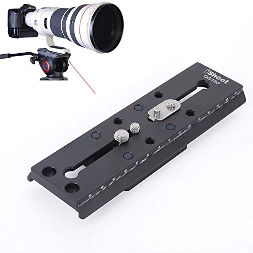iShoot Camera Quick Release Plate Combo QR Mount Base QS-160-Combo Compatible with Manfrotto 500 Series 700 Series and Sachtler FSB 10T 8T 6T DV2 DV8 DV10SB DV12SB V14 V18 ACE XL Series Fluid Head iShoot Camera Quick Release Plate Combo QR Mount Base QS-160-Combo Compatible with Manfrotto 500 Series 700 Series and Sachtler FSB 10T 8T 6T DV2 DV8 DV10SB DV12SB V14 V18 ACE XL Series Fluid Head