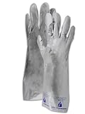 North Silver Shield Silver 8 EVOH/PE Chemical-Resistant Gloves - 14.5 in Length - Smooth Finish - 2.7 mil Thick - SSG/8 [PRICE is per CANISTER]