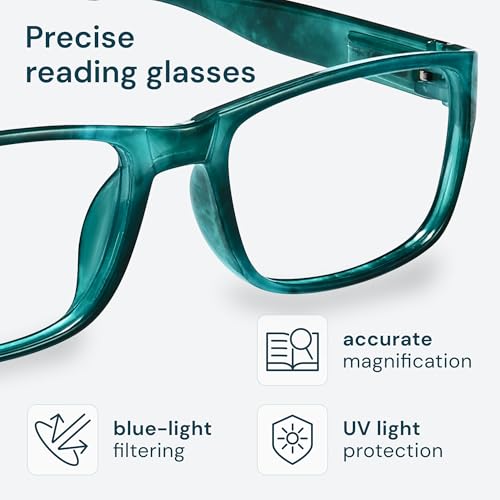 Image of Gaoye 1.0 Professional Reading Glasses for All Day - Computer Readers with Blue Light Protection - Value Pack