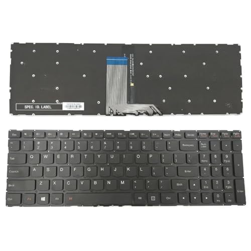Clavier Lenovo Yoga 500-15ISK rétroéclairé US sans cadre pour remplacement pc portable