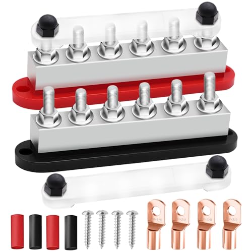 maierke 650A Bus Bar 12V Marine 3/8' Power Distribution Block Automotive Busbar Terminal...