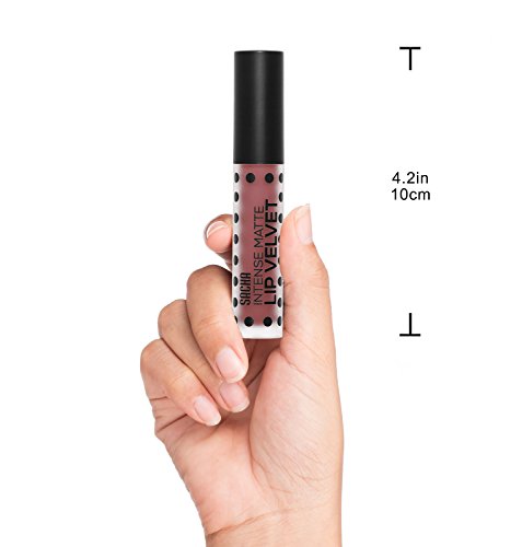 Intense Matte Lip Velvet By Sacha Cosmetics, Long Lasting Liquid Lipstick Lip Color Makeup, Lip Stain Tint Stick, 0.17 Oz, I'm In The Nude #TOP6