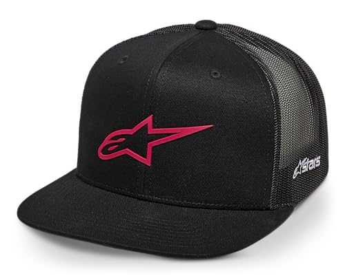 Alpinestars 3D Ageless Trucker Hat Gorra de Béisbol para Hombre Negro/Rojo Talla única
