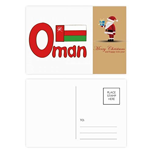 Cartes postales Oman lot de 20 avec drapeau rouge et vert