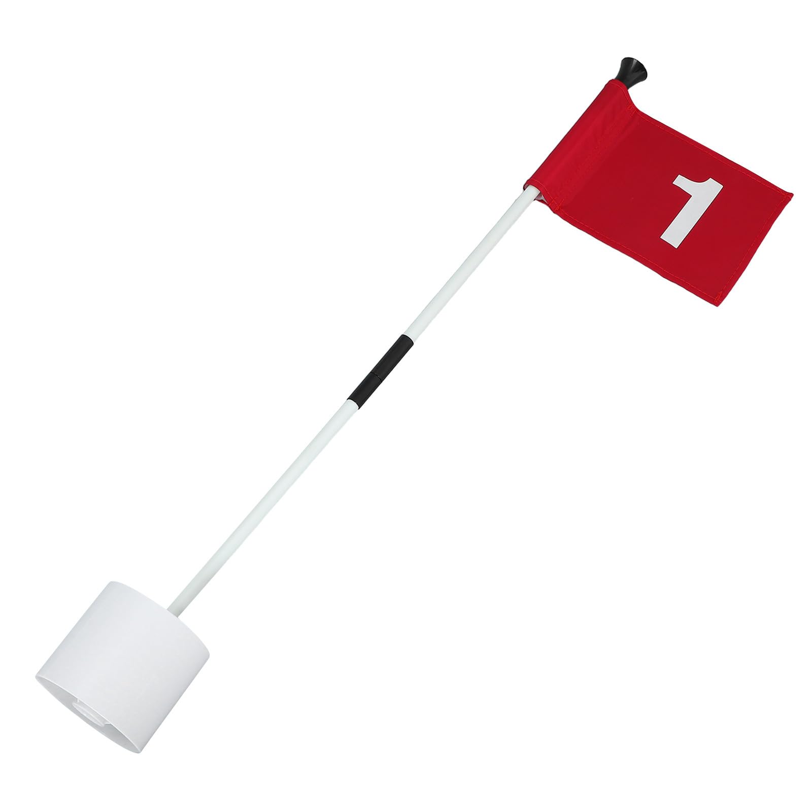 Set di Bandiere da Golf per Allenamento Palo in Abs e Fibra di Vetro, Bandierine Numero Chiaro per Pratica Completa su Campo da Golf