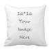 RR&DDXU Design Image or Text of Customize Pillowcase, Personalized Mother's Gifts Throw Pillow, Pet Photo Pillow Cover, Love Photo Pillowcase, Wedding Keepsake Throw Pillow, (16" x 16", White)