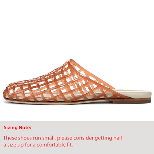 Image of Jelly Shoes for Women Jelly Mesh Flat Sandals Closed Toe Round Toe Slides Flats Slip on Summer Slippers Mules