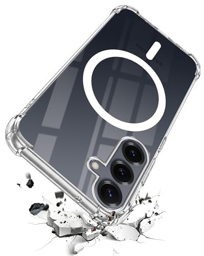 Image of Jkobi Shockproof Crystal-Clear Back Cover for Samsung Galaxy S25 Plus (Magsafe Wireless Support | Drop & Camera Protection | Hard Polycarbonate)