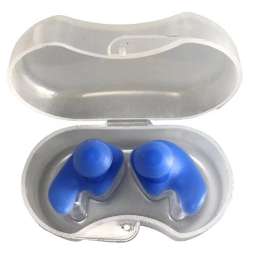 Protetor de Ouvido Moulded Earplug Para Natação Unissex (Azul, Tamanho único)