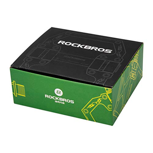 Rock Bros Mountain Bike Pedals Nylon Composite Bearing 9/16" Mtb Bicycle Pedals With Wide Flat Platform Black #TOP7