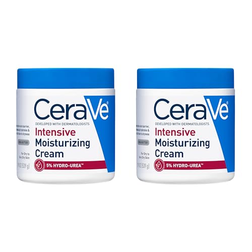 Image of CeraVe Intensive Moisturizing Cream,Body Moisturizer With Shea Butter,72H Hydration + Skin Barrier Repair,Fragrance-Free Body Lotion For Extremely Dry Skin,19oz,(Pack of 2)