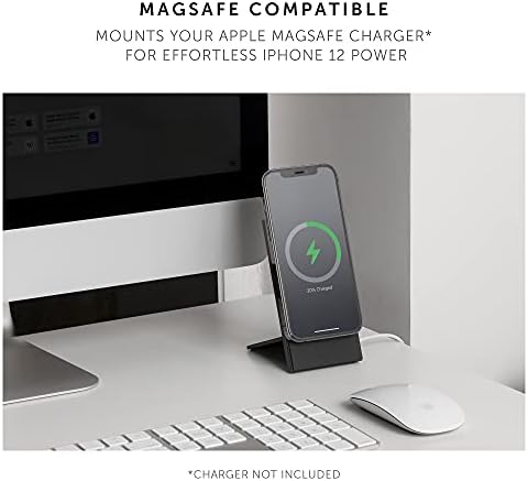 Native Union Rise Dock MagSafe Compatible - Premium Weighted Metal Stand for iPhone 13/13 mini/13 Pro/13 Pro Max  Compatible with MagSafe Charger