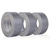 JARLINK 3 Pack Duct Tape, 11mil Thick, 1.88 inches x 35 Yards, Multi-Use for Home Office Improvement, Indoor and Outdoor Repairs, Silver