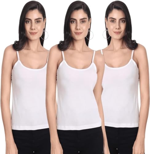 Image of Aimly Women Cotton Camisole Pack of 3