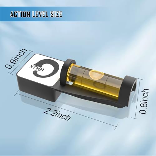 GHHJX Professional Magnetic Scope Leveling Kit Scope Bubble Level Tool Scope Mounting Kit, 3 Pieces (Brown)