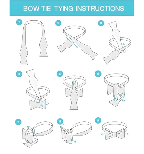 Image of Dubulle Self Tie Bow Ties and Lapel Pin for Men Paisley Solid Mens Bowtie and Handkerchief Cufflinks Set Wedding