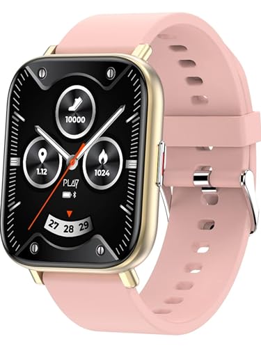 Image of H9 MAX Smartwatch Display /Bluetooth Calling Smart Watch with Wireless Charging, Sports Mode, Health Mode & Sleep Monitoring (Black) Free Adapter (Pink)
