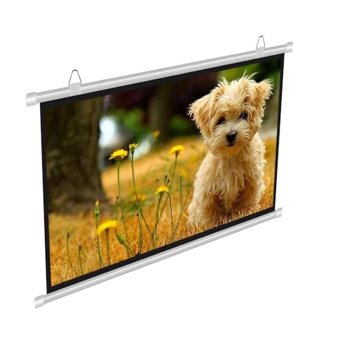 Pantalla de proyector manual de 72 pulgadas 16:9 miniatura 1