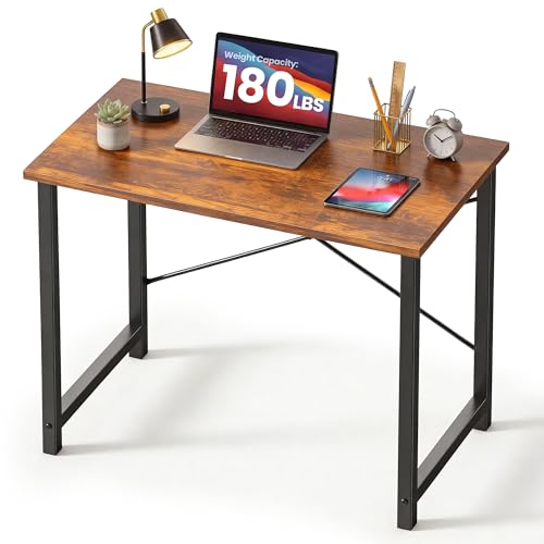 DUMOS 31 Inch Small Computer Desk for Home Office, Modern Study Writing Gaming Work Table Simple...